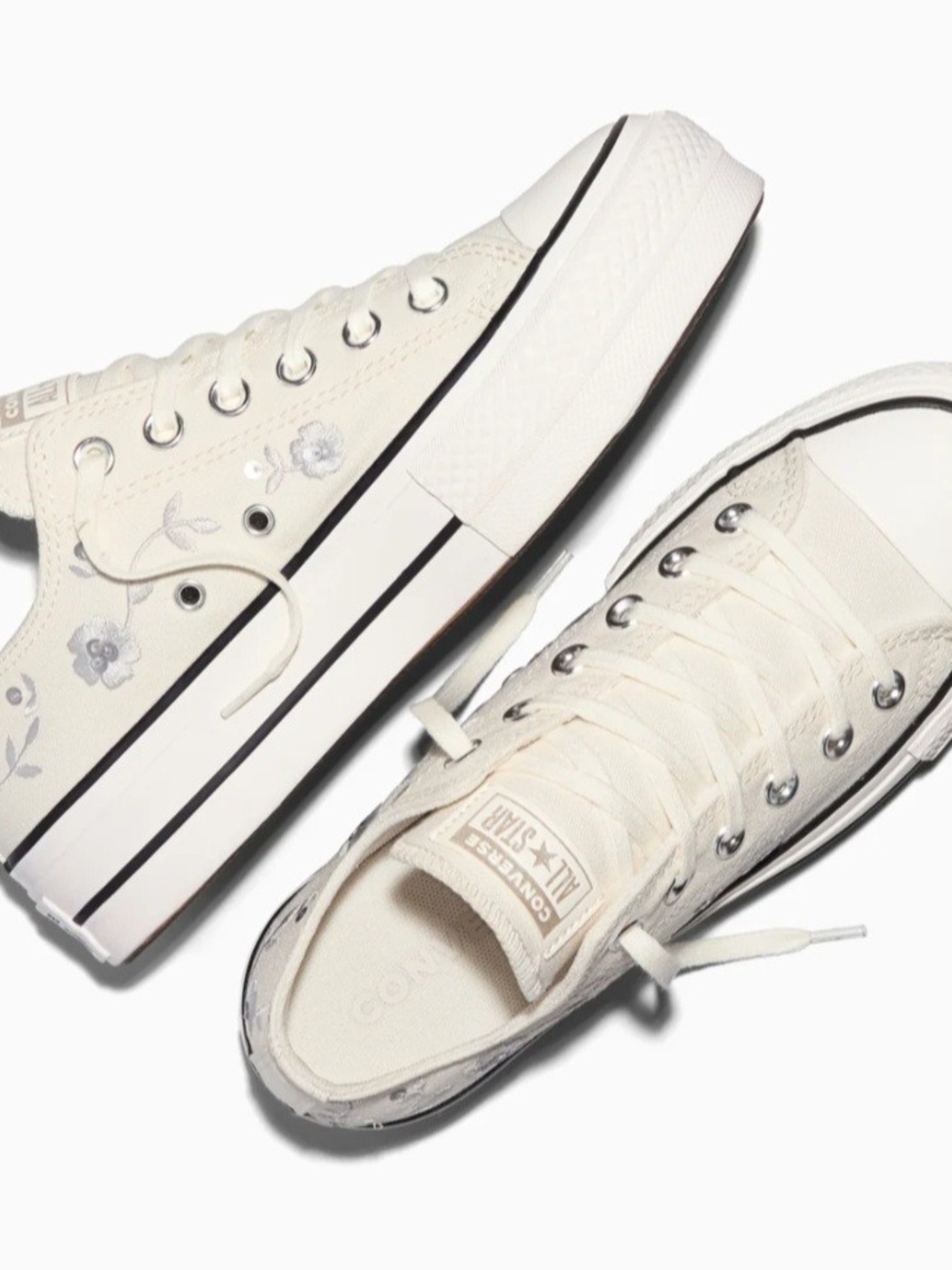 Chuck Taylor All Star Lift Platform Sequin Flower
